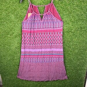 prAna Nari Dress Women's Small Black Cherry Laurel Boho Sustainable NWT